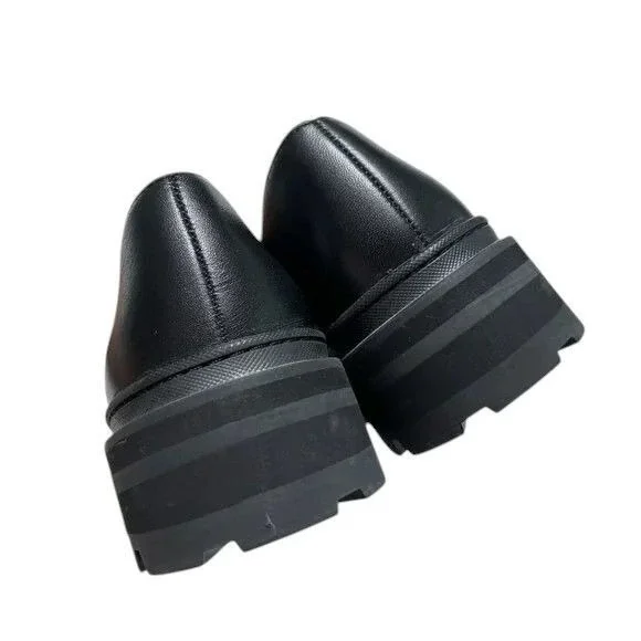 Madewell mary jane shoes size 8.5 Freya platform lug sole black leather - Picture 5 of 8